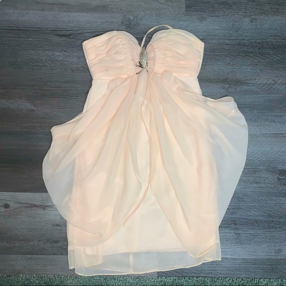 Elegant Strapless Prom Dress - Picture 4 of 6